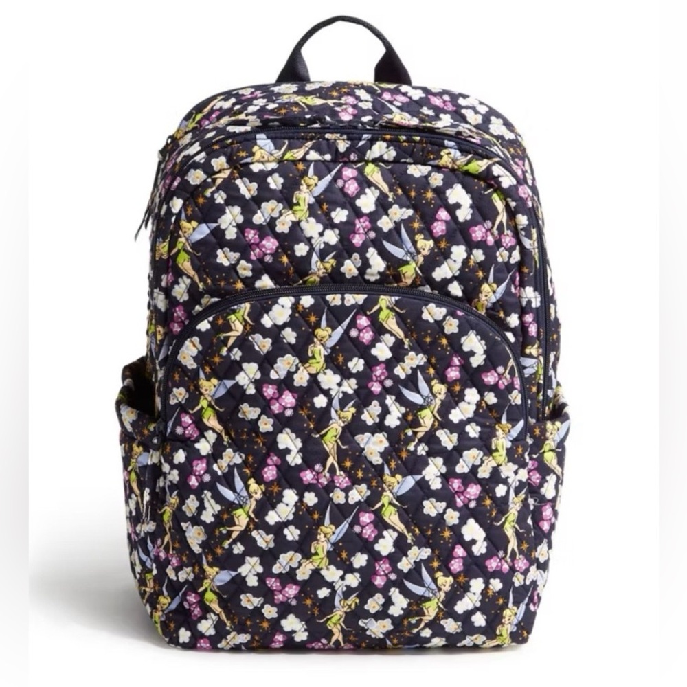 Vera Bradley Women's Disney Essential Large Backpack Tinkerbell’s Flight NWT - Picture 1 of 4